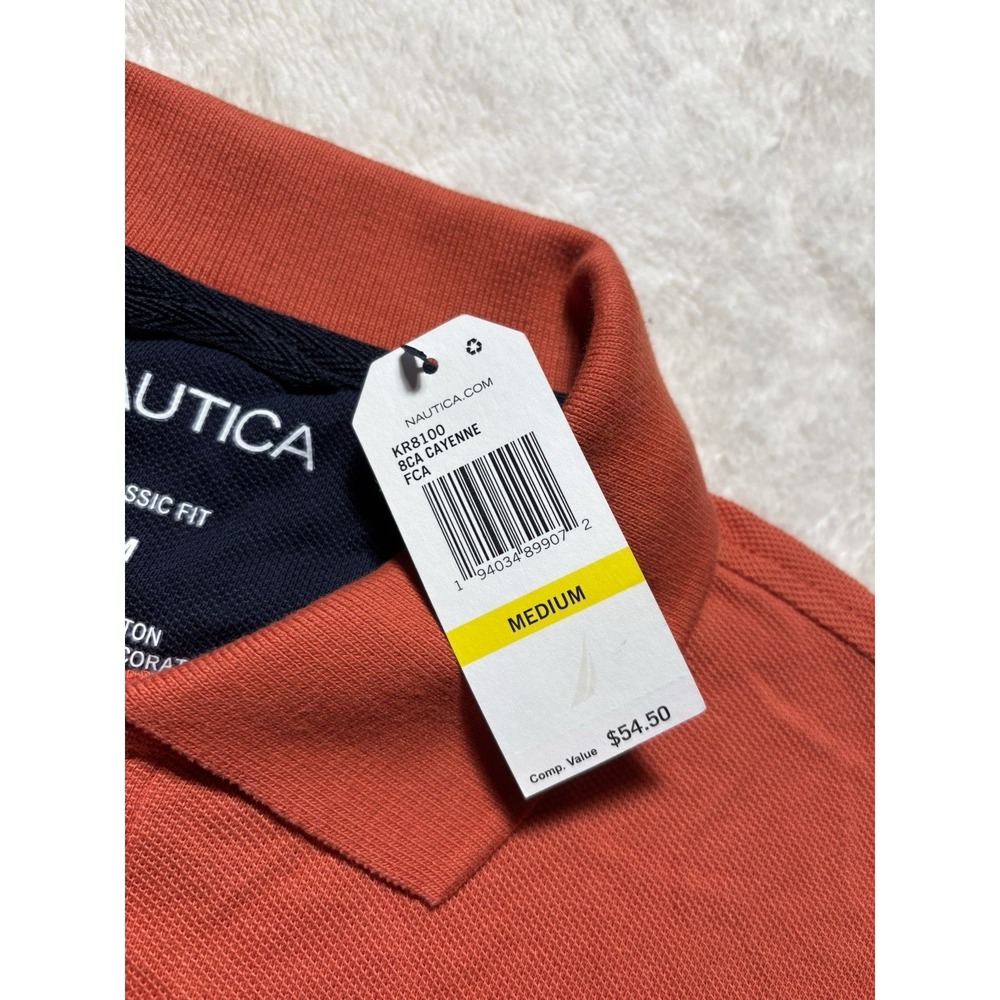 NEW Nautica Polo Shirt Short Sleeve Size Medium NWT - Picture 7 of 9